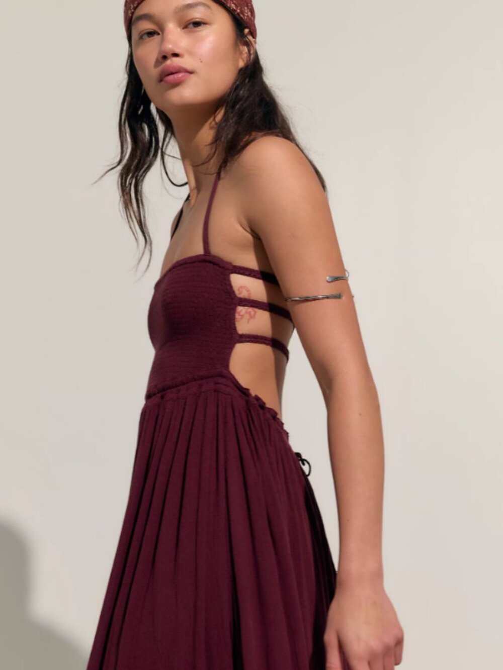 Free People Extratropical Maxi Dress Boho Cottage in Decadent Size Medium